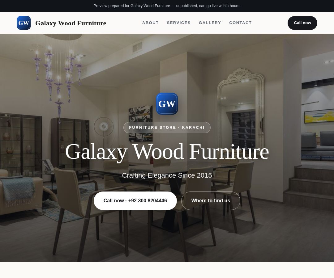 Galaxy Wood Furniture