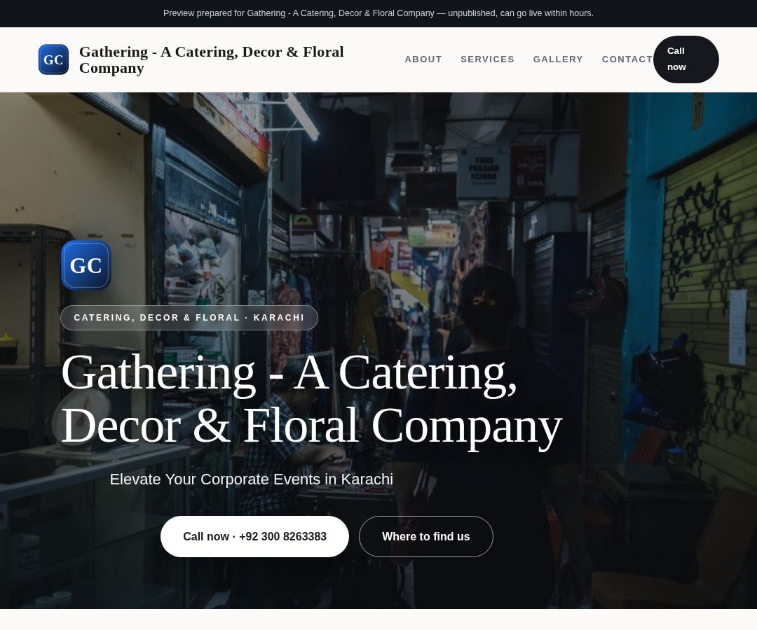 Gathering - A Catering, Decor & Floral Company