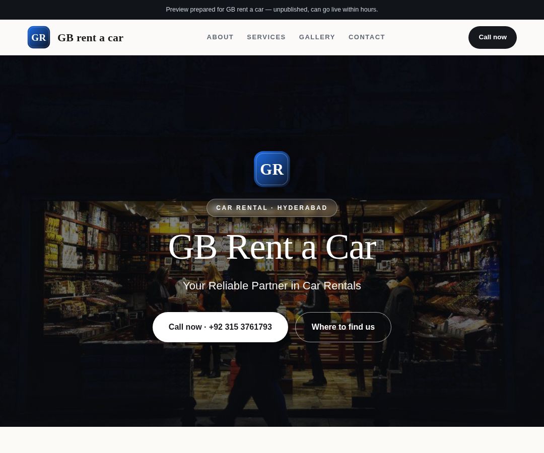 GB rent a car