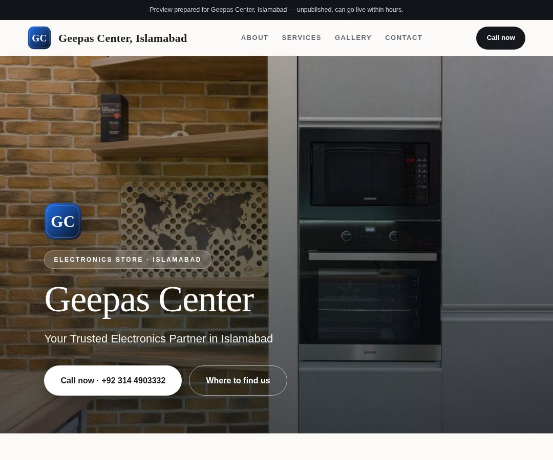 Geepas Center, Islamabad