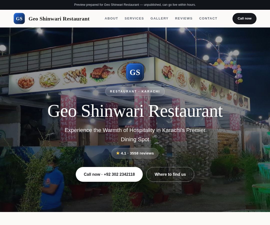 Geo Shinwari Restaurant