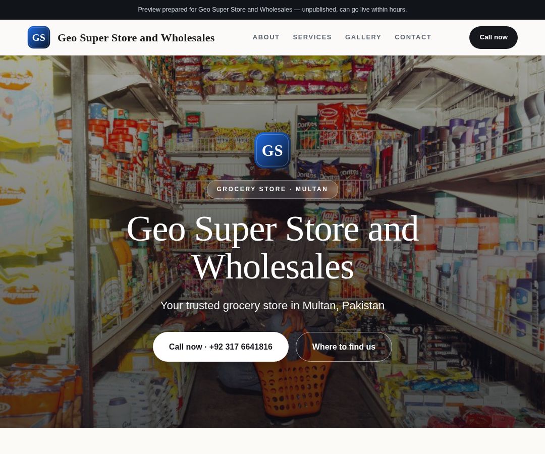 Geo Super Store and Wholesales