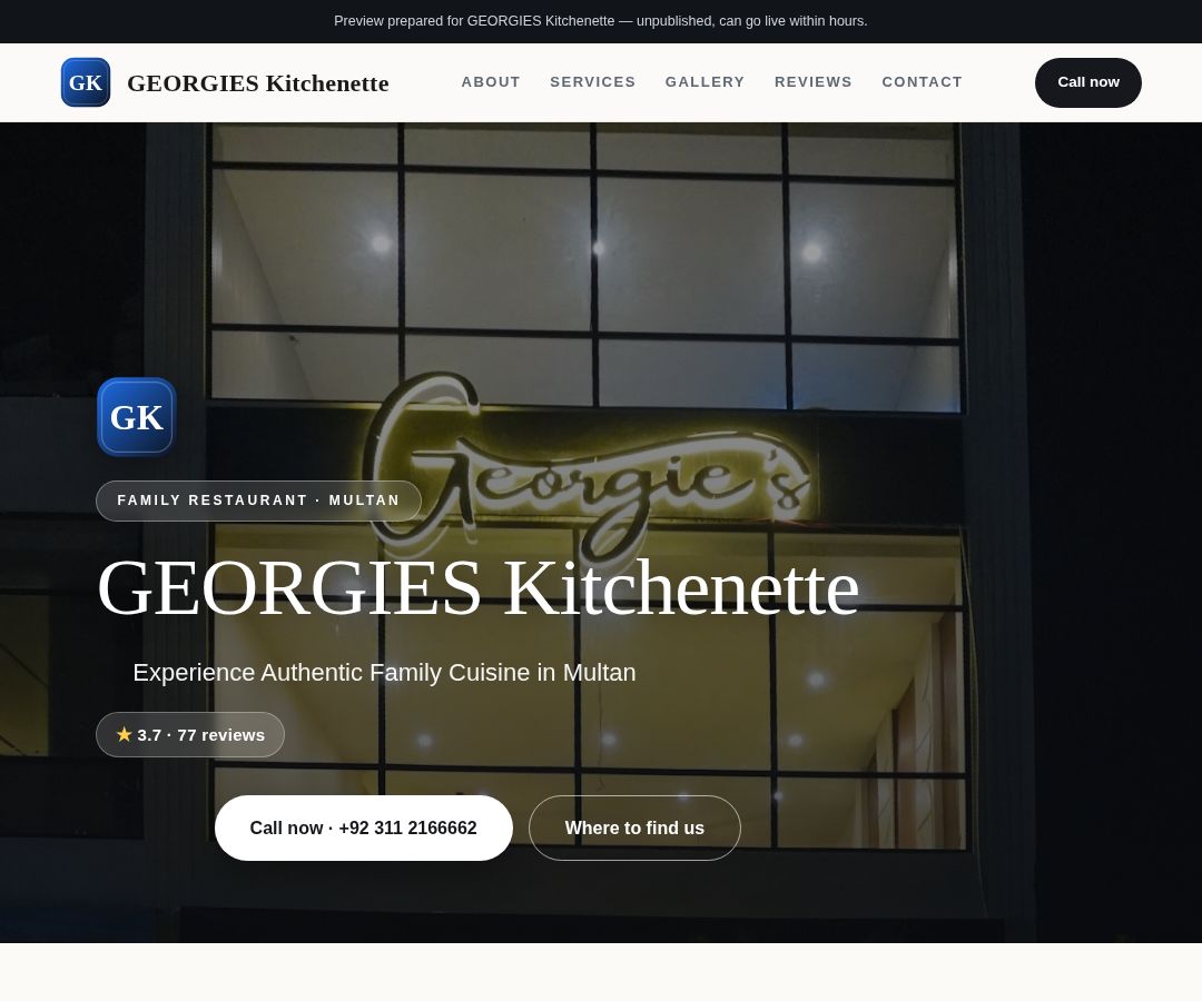GEORGIES Kitchenette