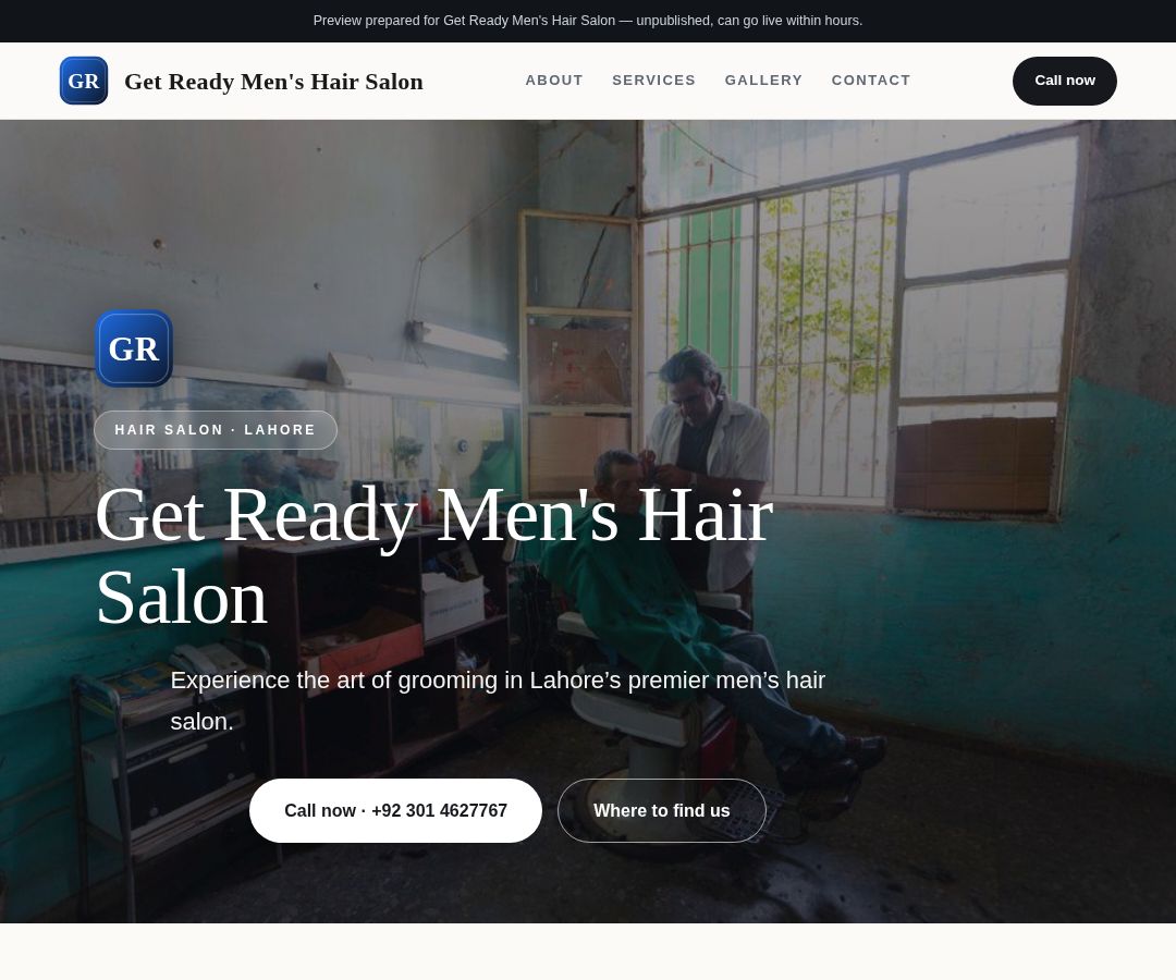 Get Ready Men's Hair Salon