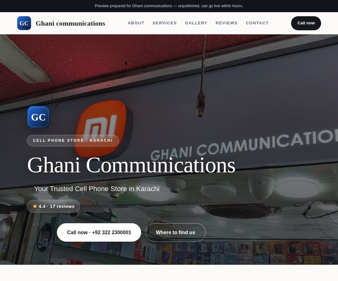 Ghani communications