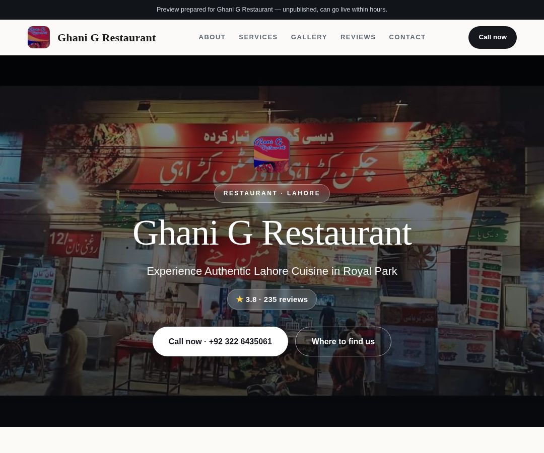 Ghani G Restaurant