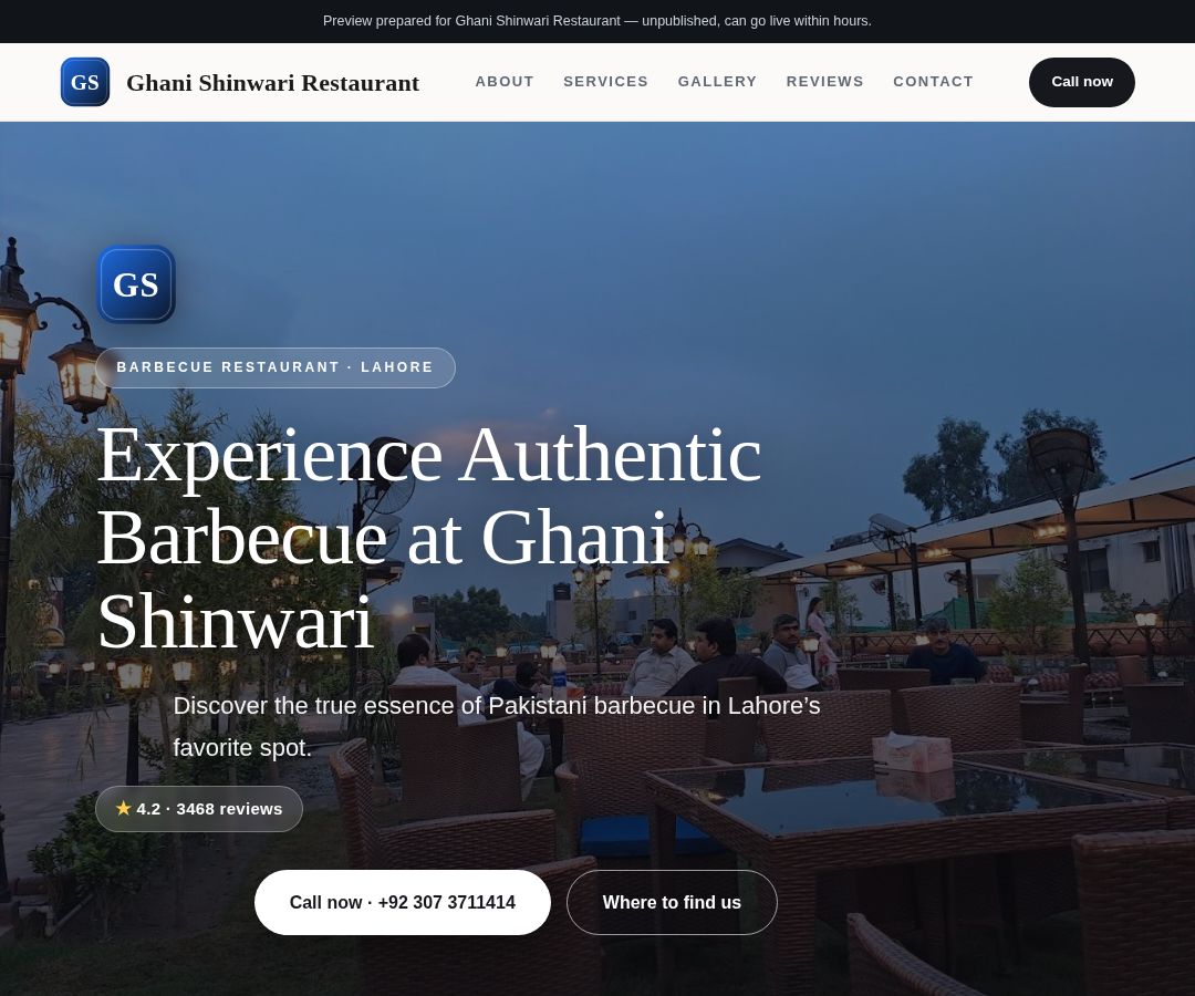 Ghani Shinwari Restaurant