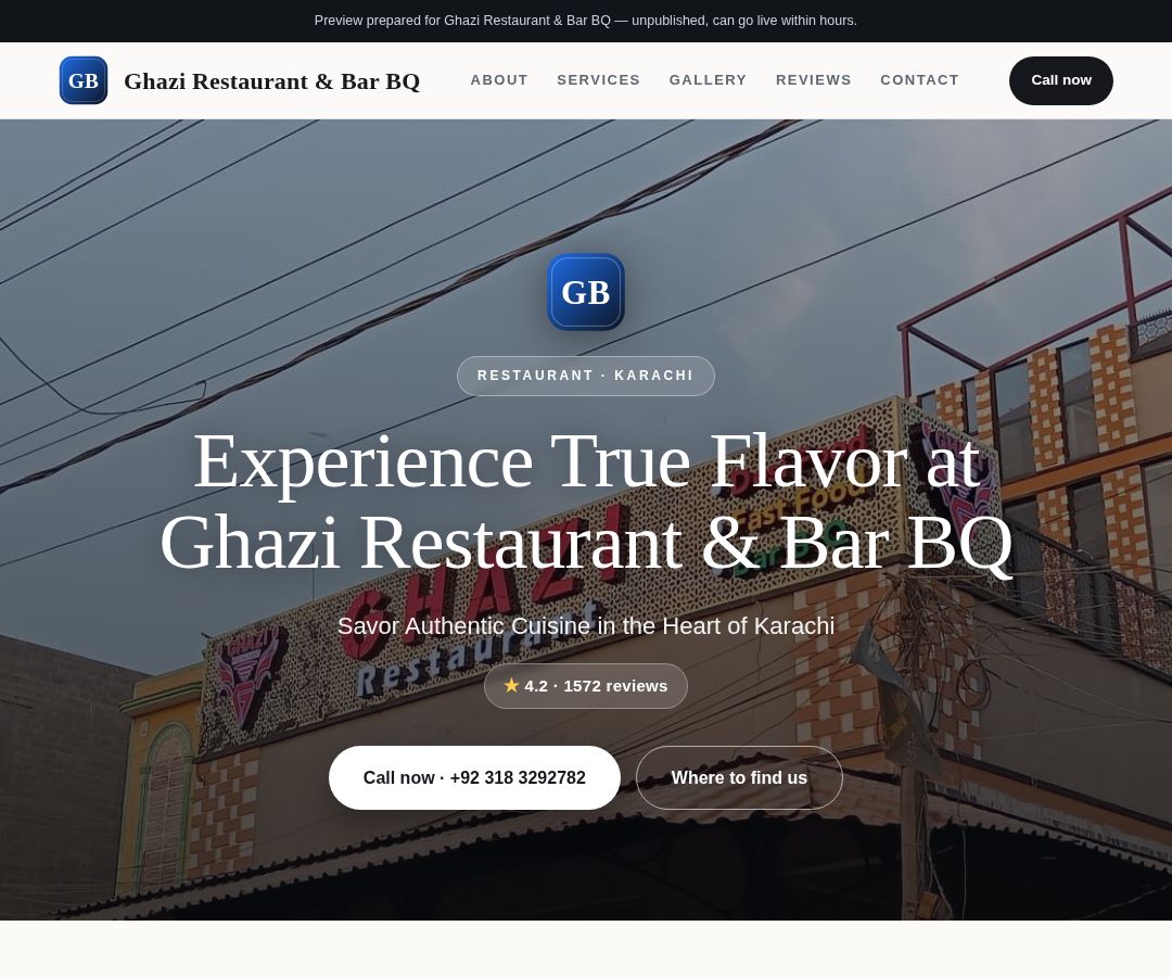 Ghazi Restaurant & Bar BQ