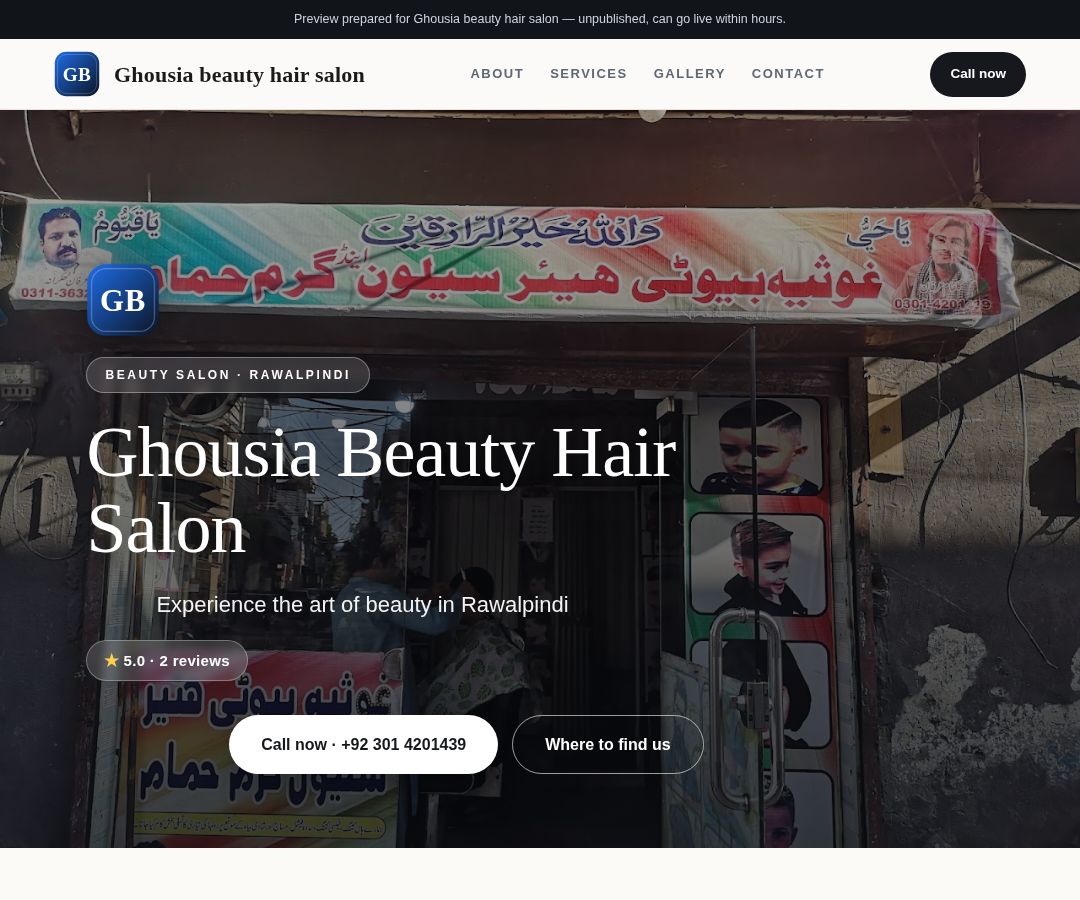 Ghousia beauty hair salon