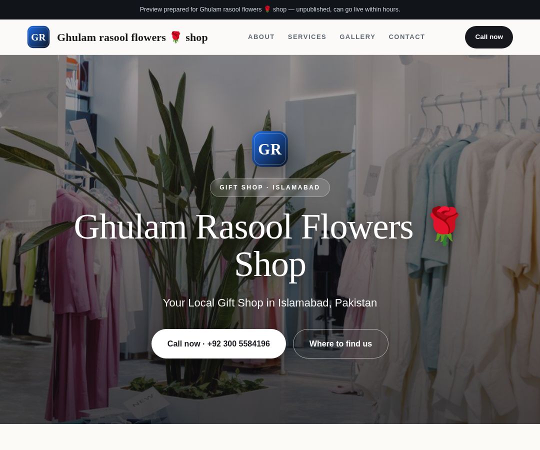 Ghulam rasool flowers 🌹 shop