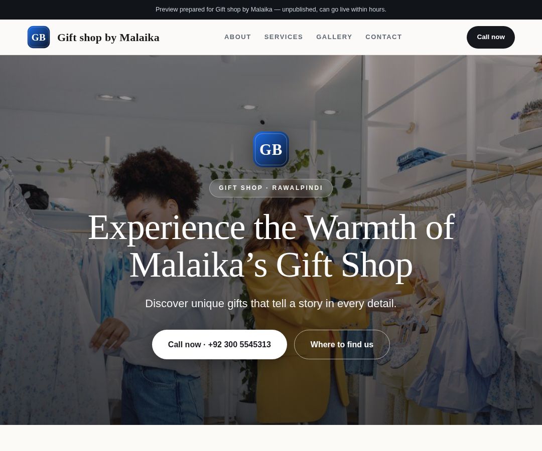 Gift shop by Malaika