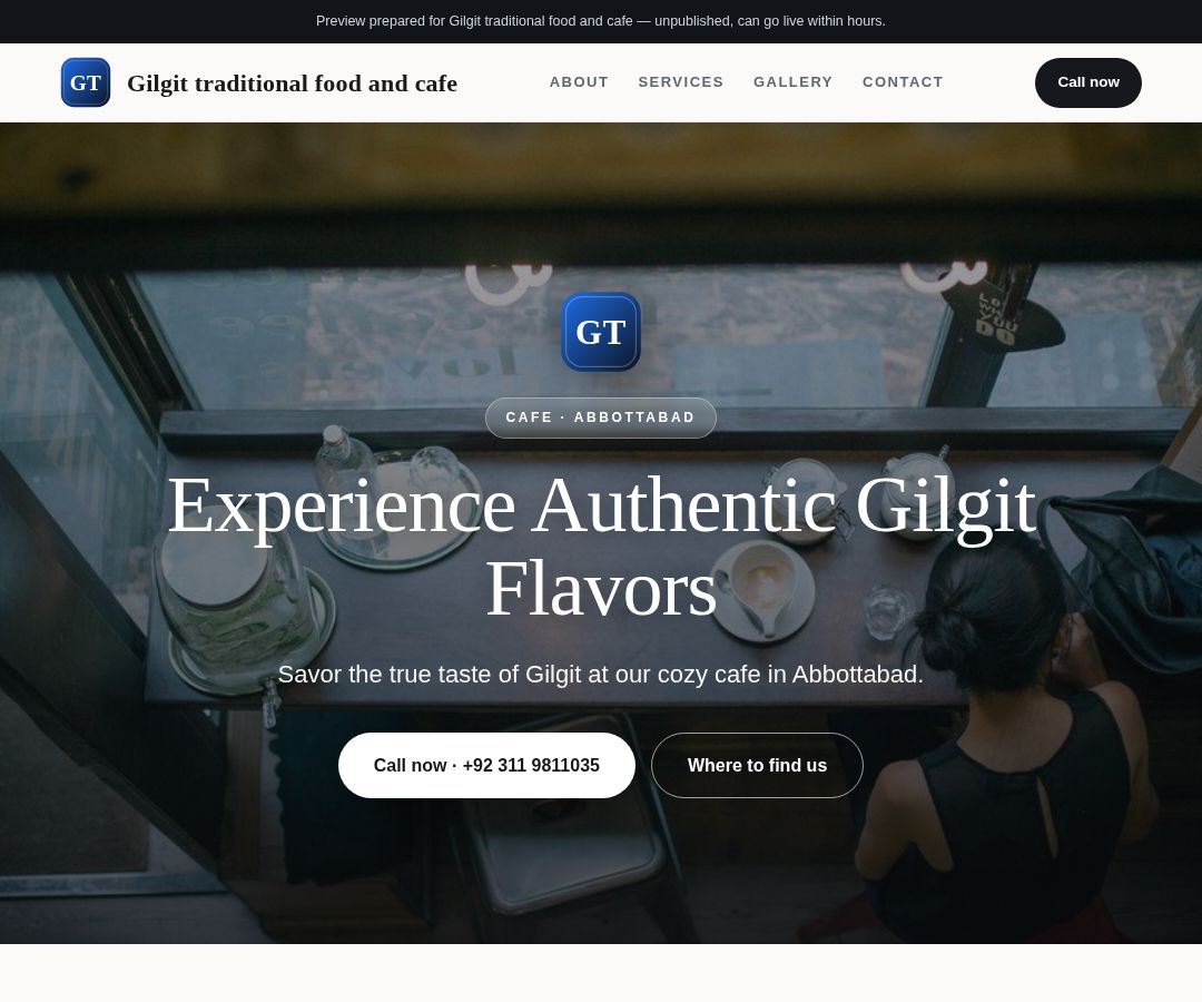 Gilgit traditional food and cafe