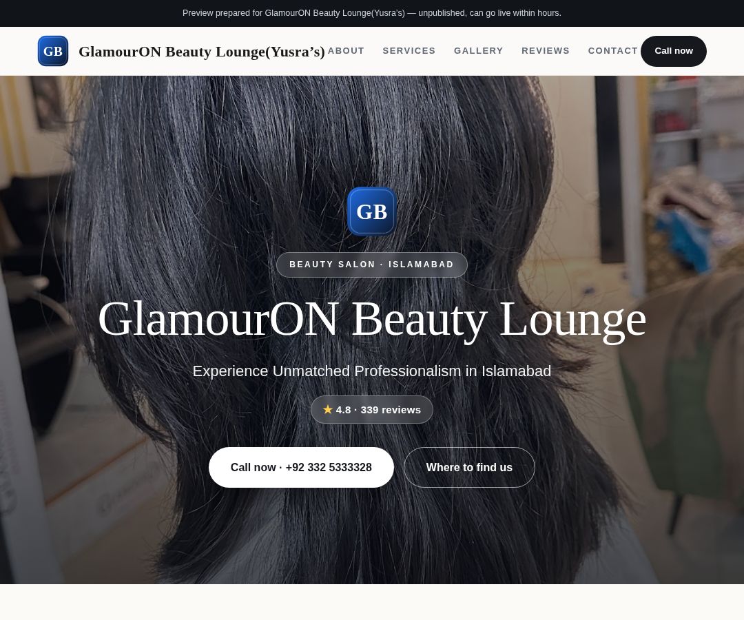 GlamourON Beauty Lounge(Yusra’s)