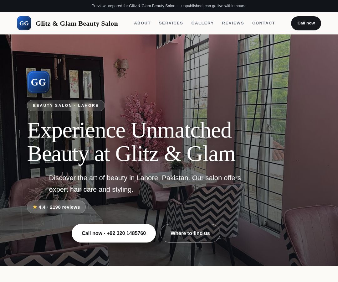 Glitz & Glam Beauty Salon