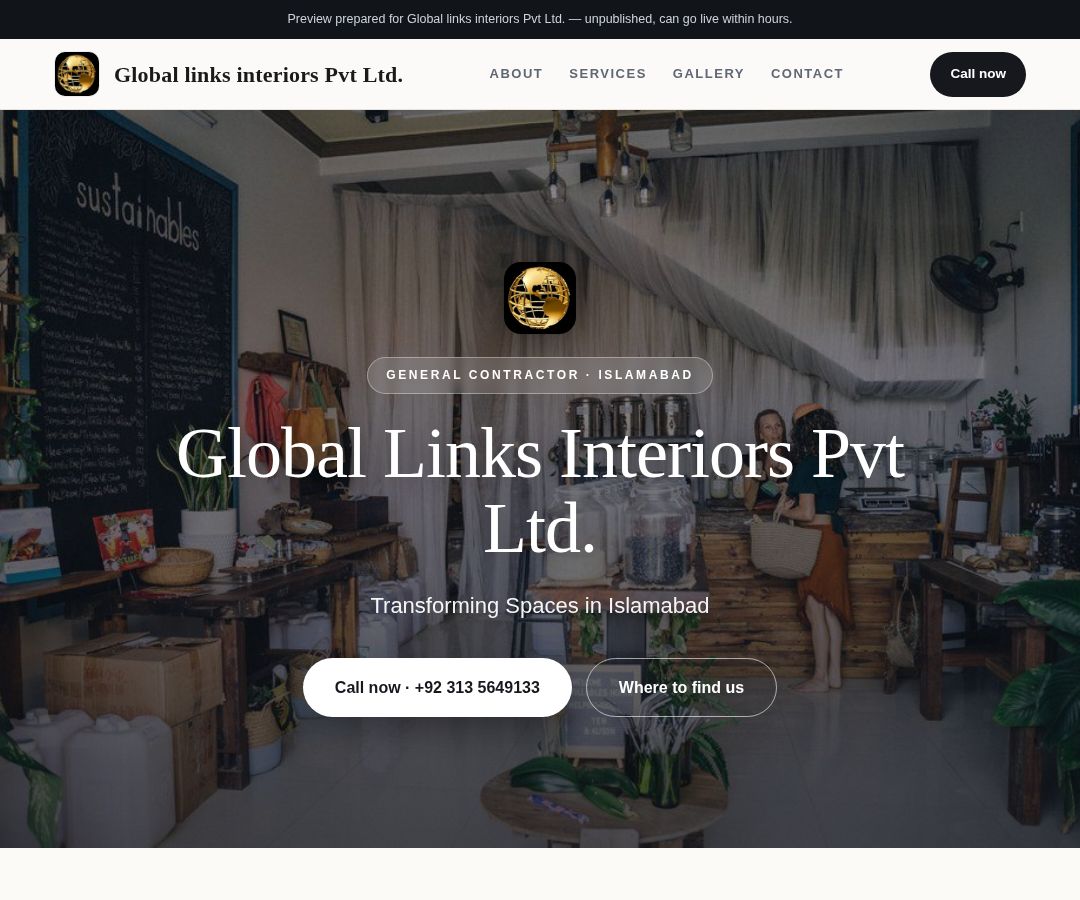 Global links interiors Pvt Ltd.