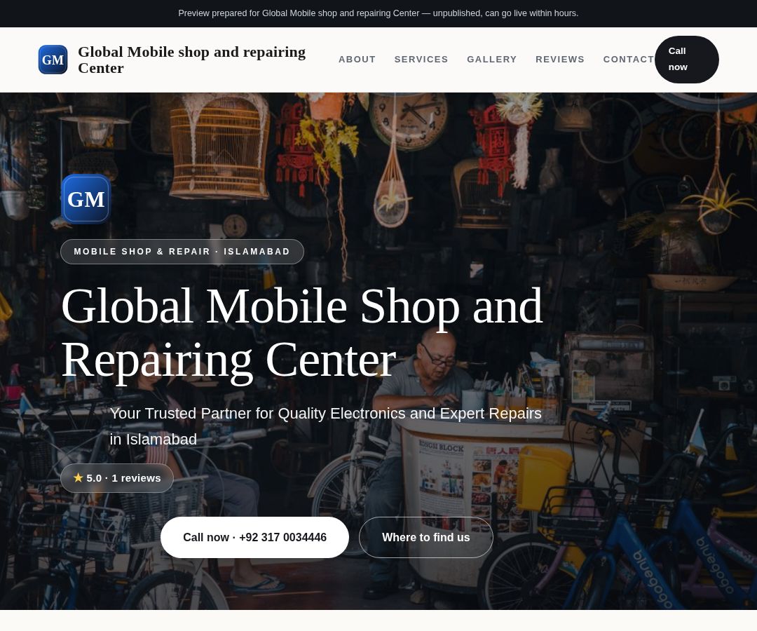 Global Mobile shop and repairing Center
