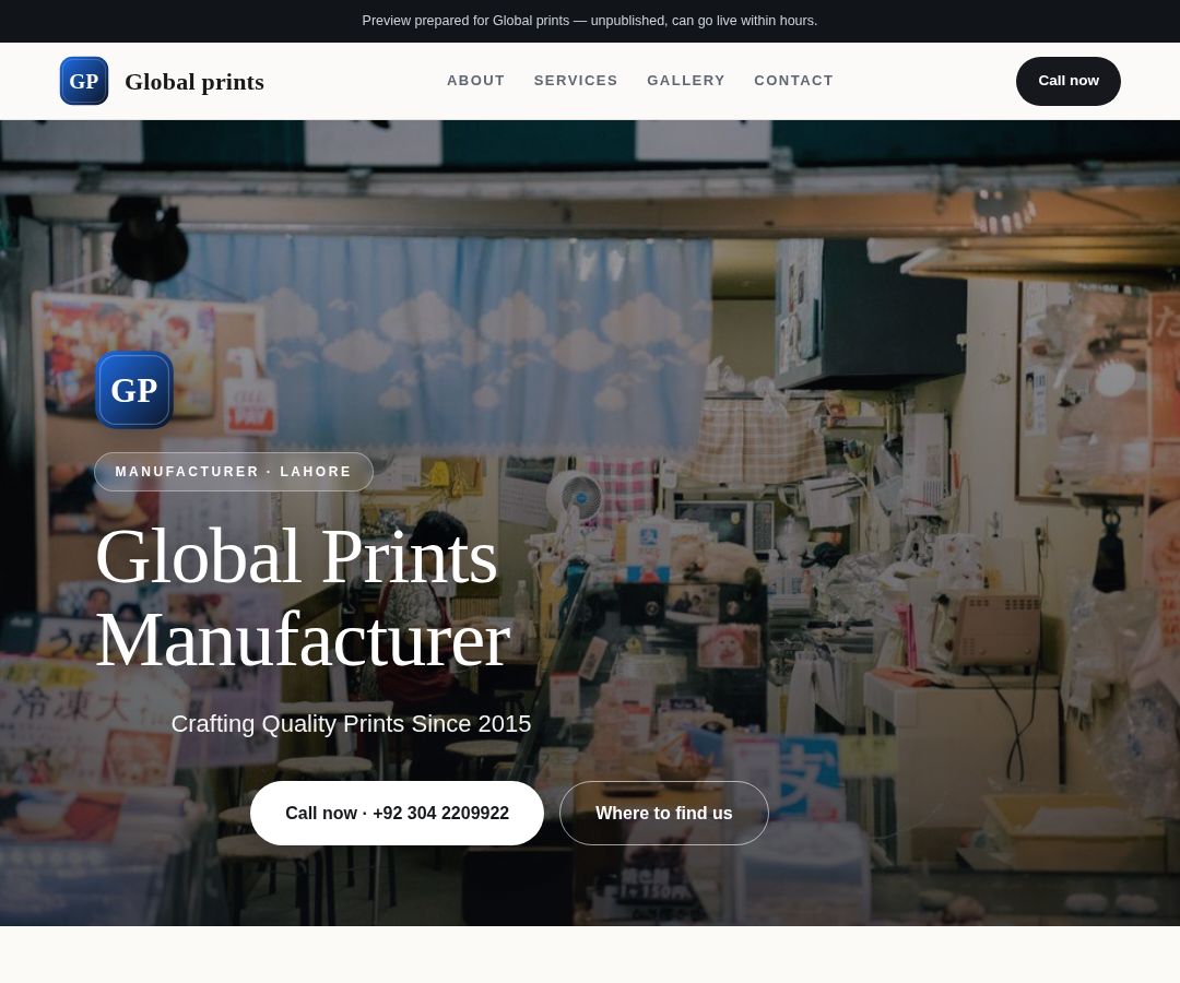 Global prints