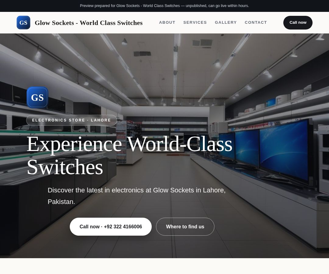 Glow Sockets - World Class Switches