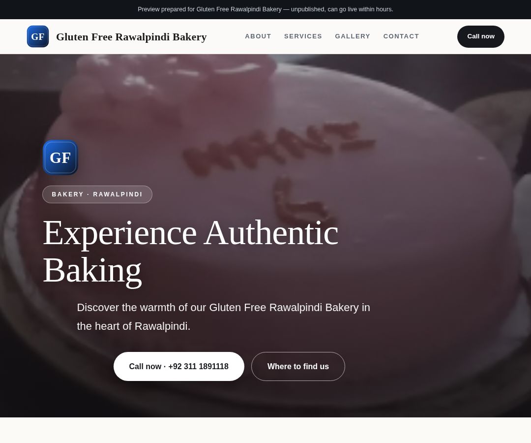 Gluten Free Rawalpindi Bakery