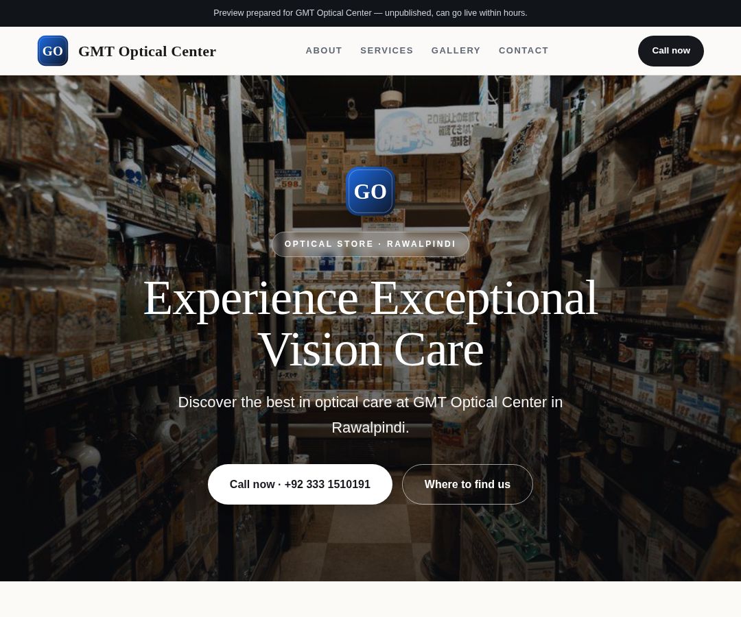 GMT Optical Center