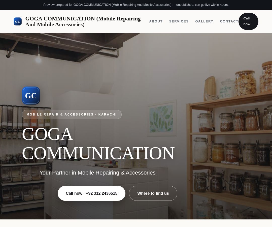 GOGA COMMUNICATION (Mobile Repairing And Mobile Accessories)