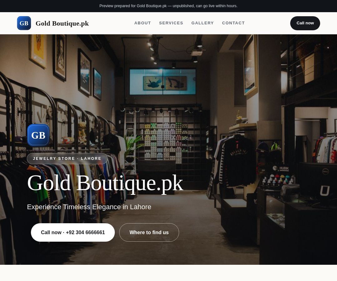 Gold Boutique.pk