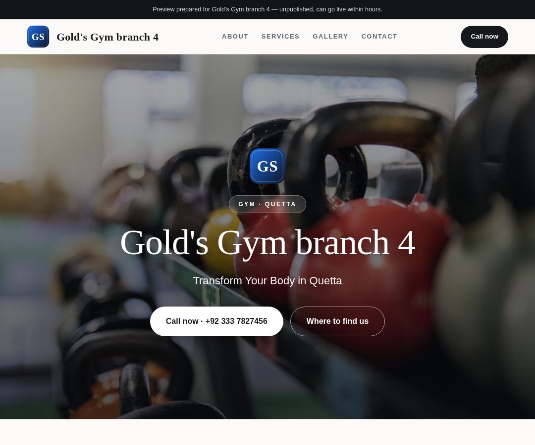 Gold's Gym branch 4