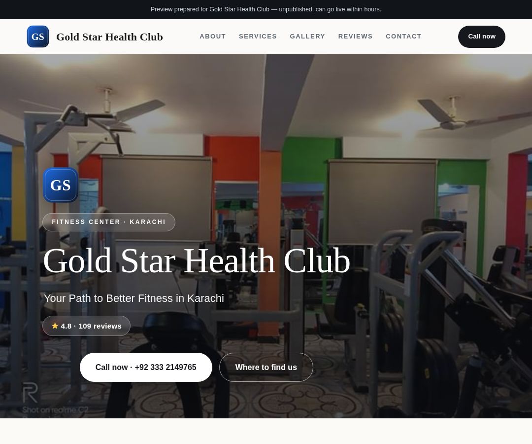 Gold Star Health Club