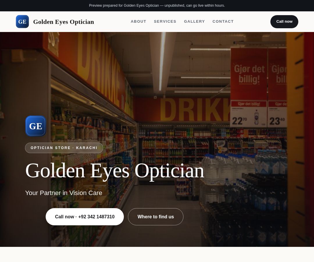 Golden Eyes Optician