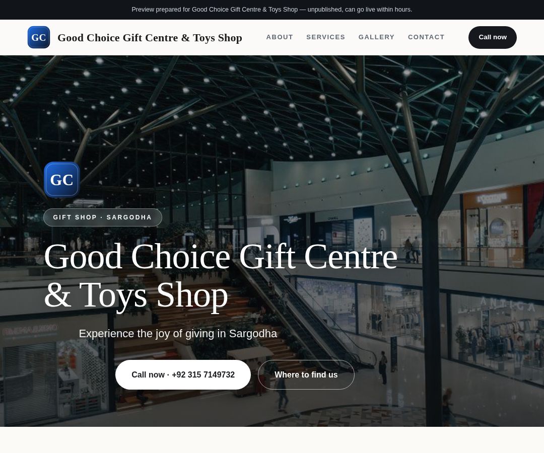 Good Choice Gift Centre & Toys Shop