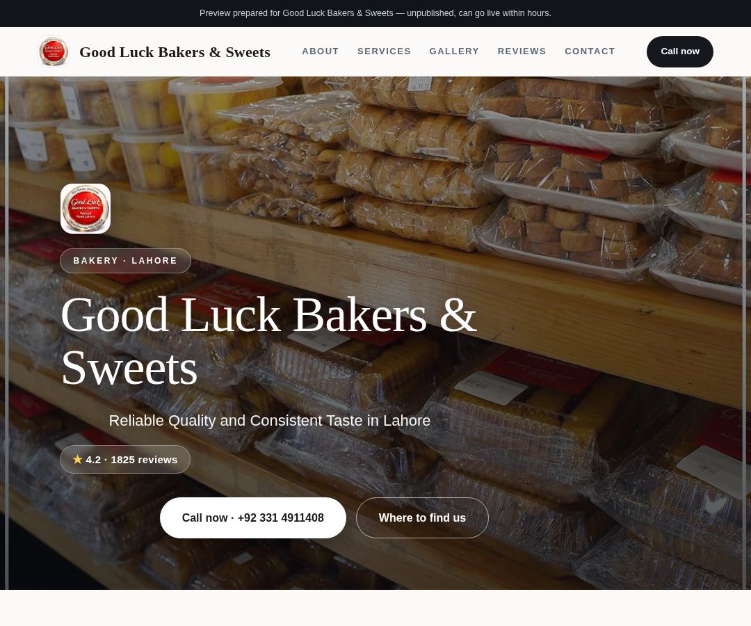 Good Luck Bakers & Sweets