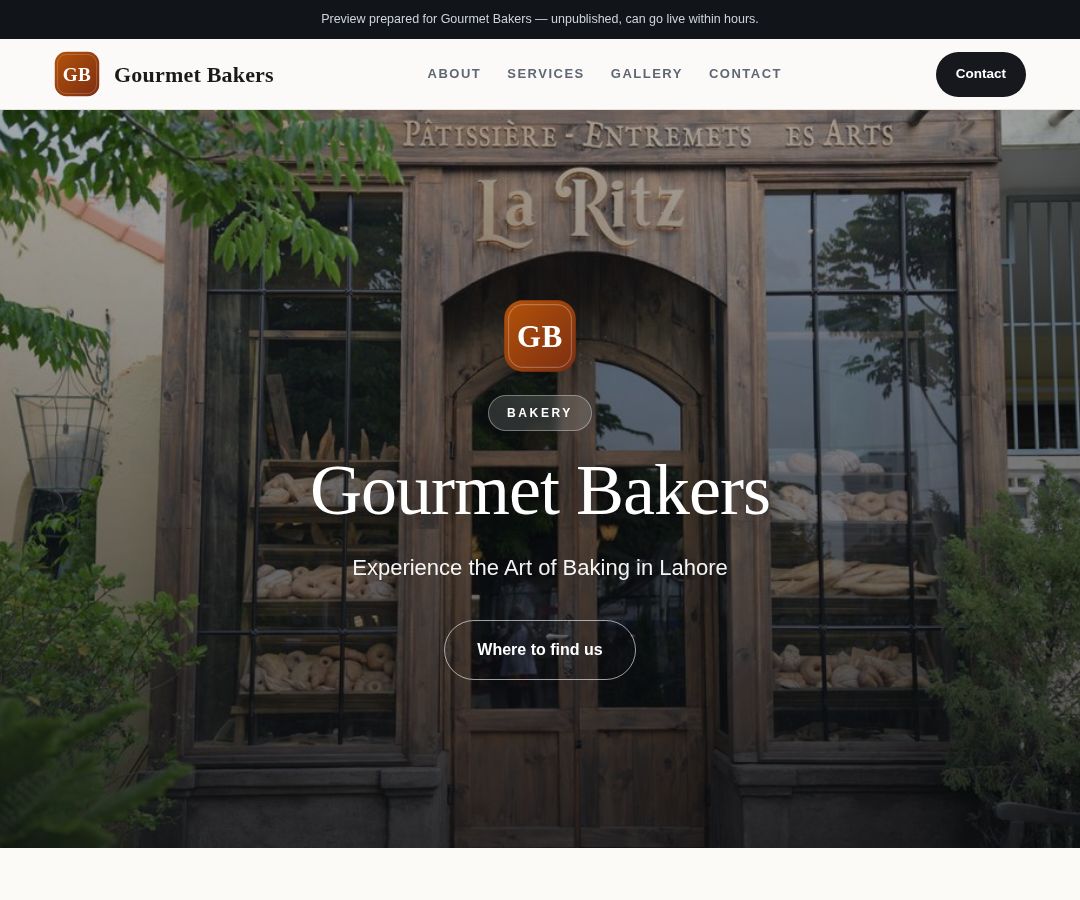 Gourmet Bakers