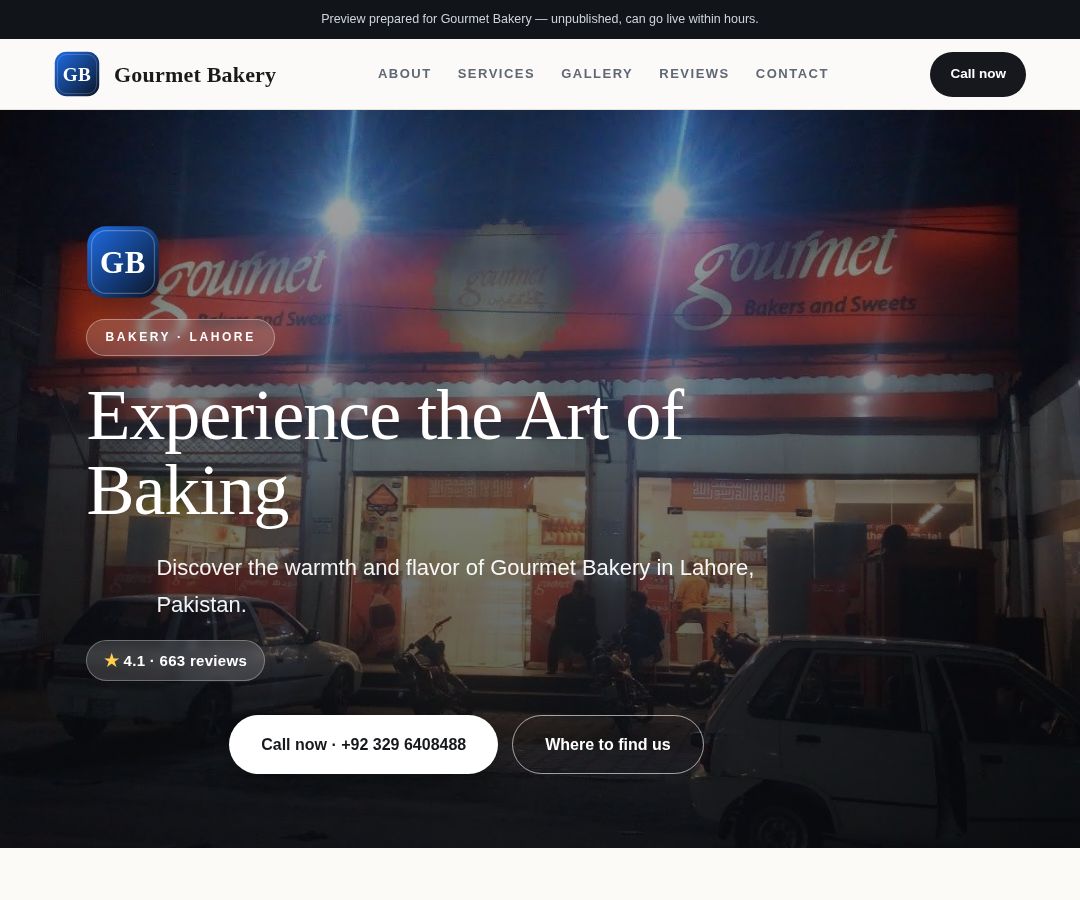 Gourmet Bakery