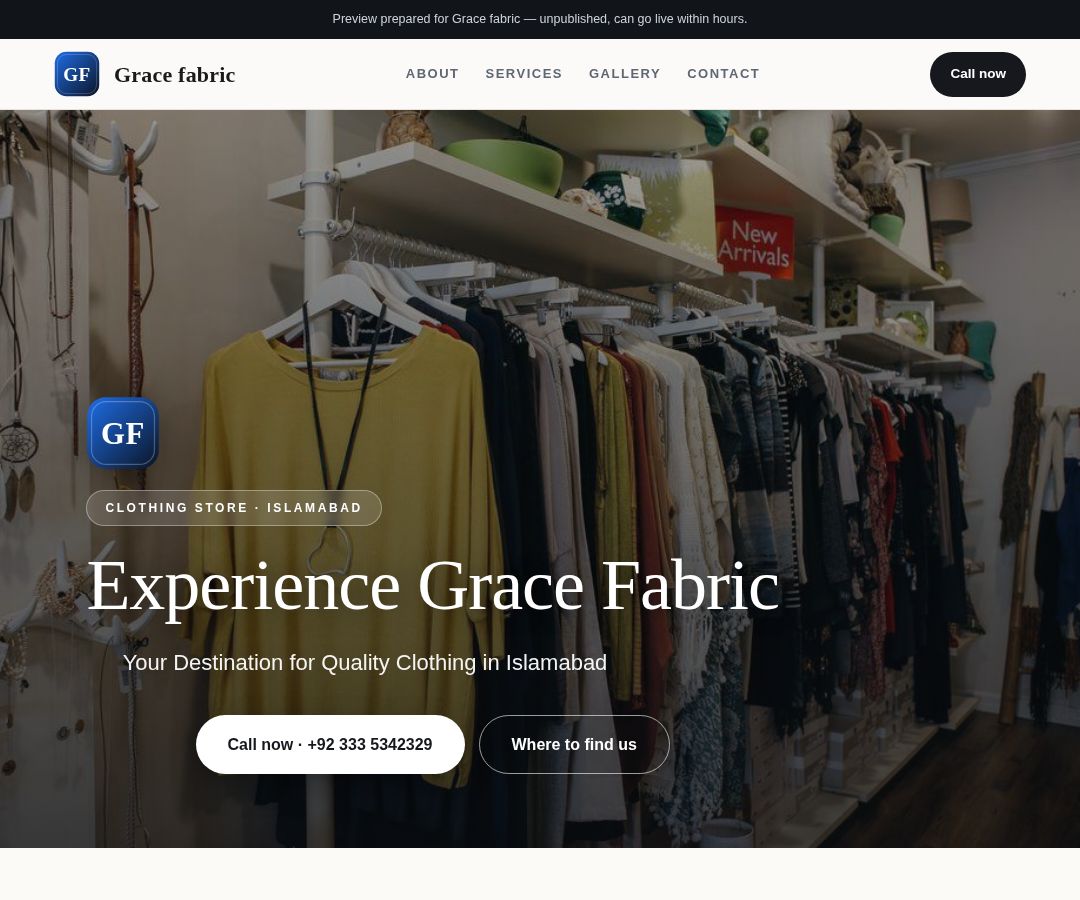 Grace fabric
