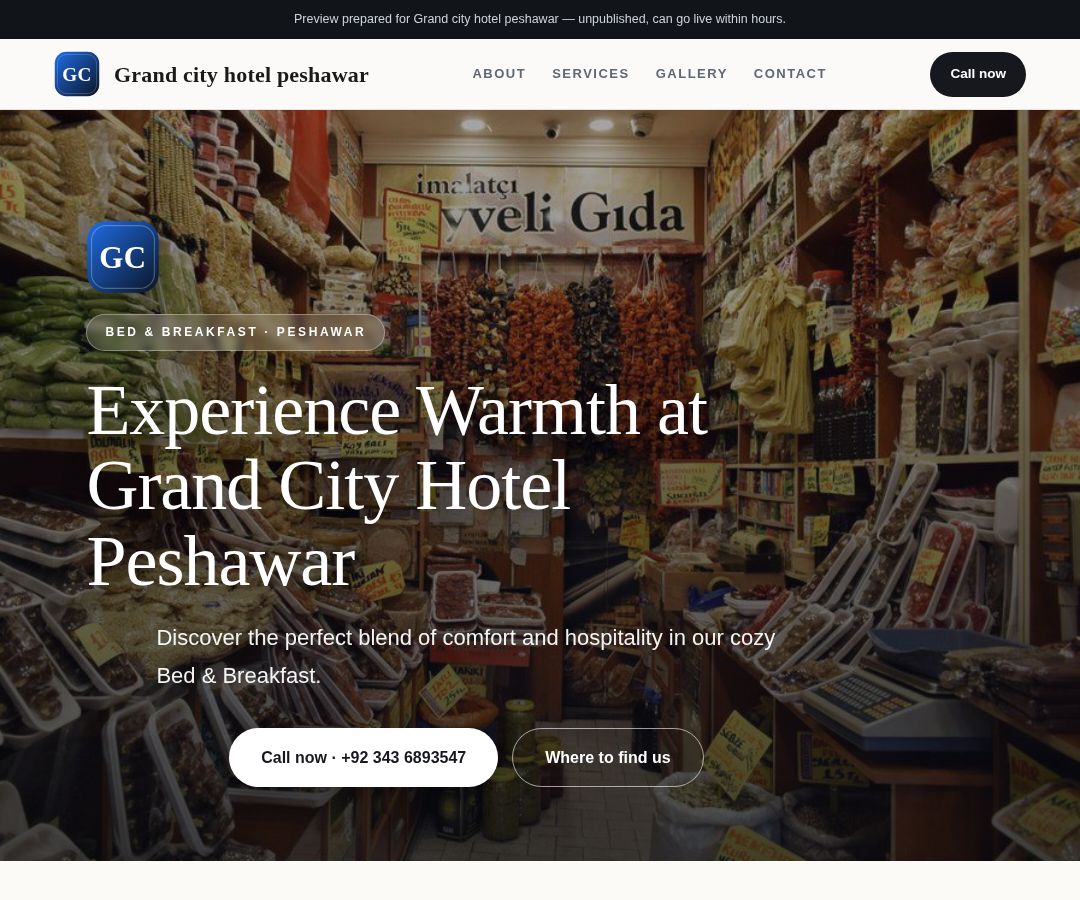 Grand city hotel peshawar