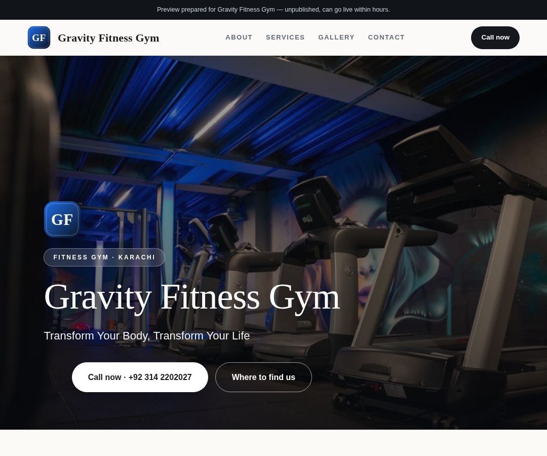 Gravity Fitness Gym