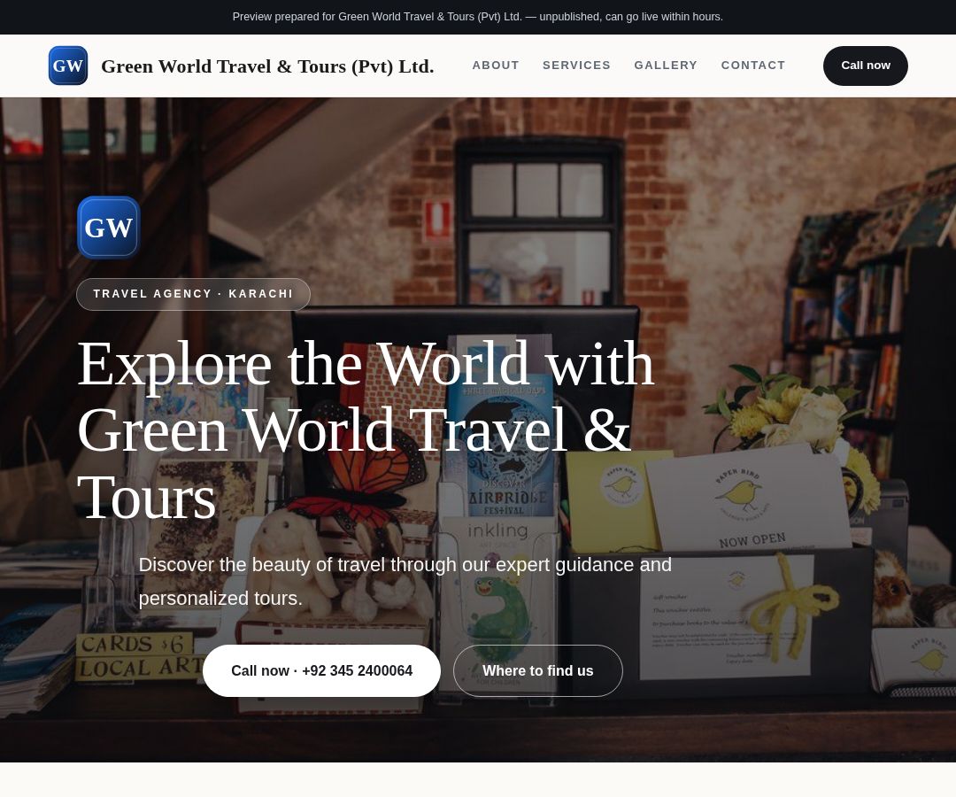 Green World Travel & Tours (Pvt) Ltd.