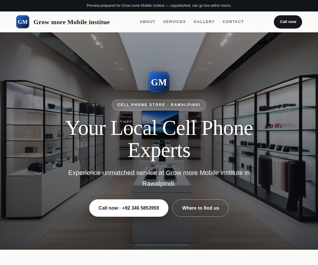 Grow more Mobile institue