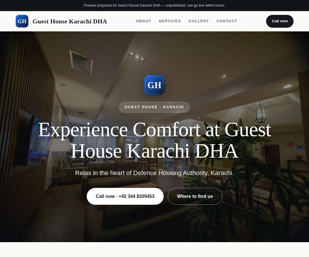 Guest House Karachi DHA