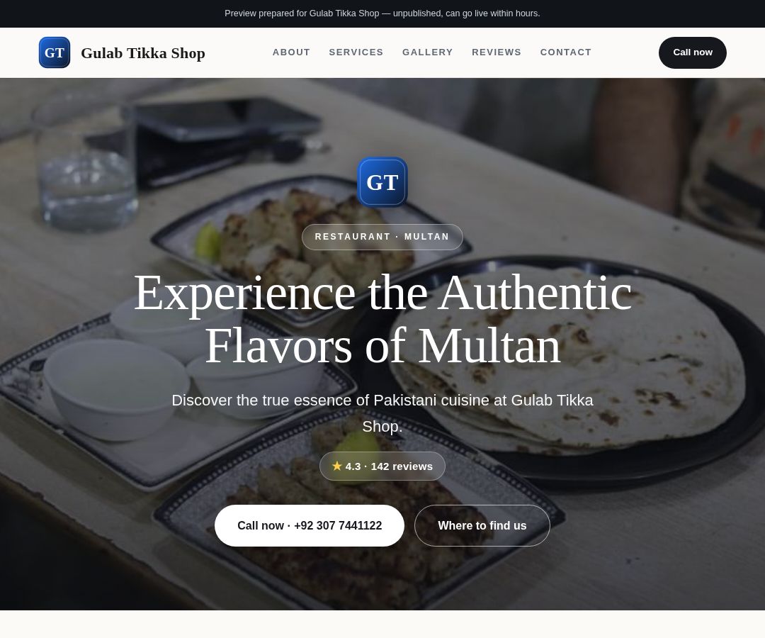 Gulab Tikka Shop
