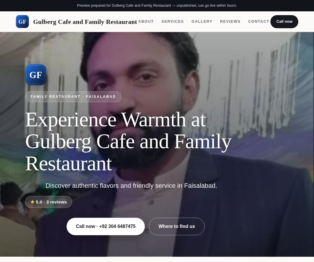 Gulberg Cafe and Family Restaurant