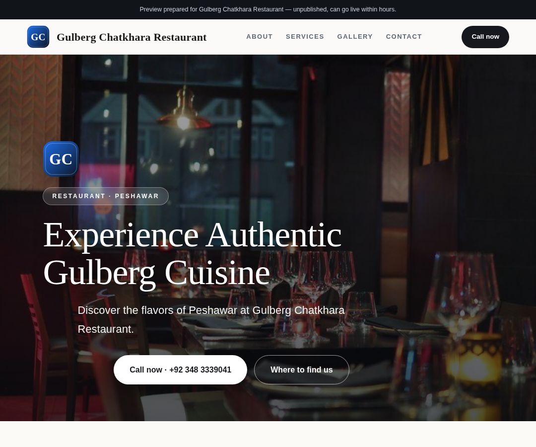 Gulberg Chatkhara Restaurant