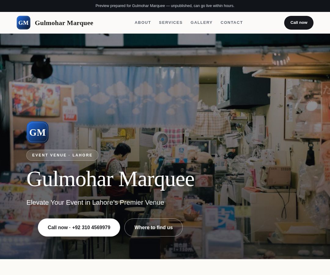 Gulmohar Marquee