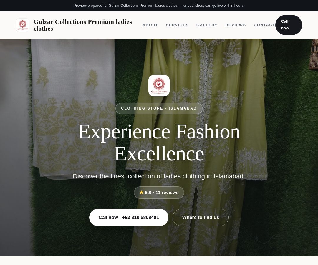Gulzar Collections Premium ladies clothes