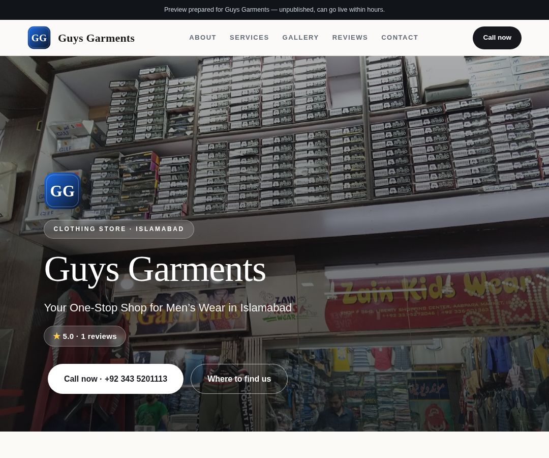 Guys Garments