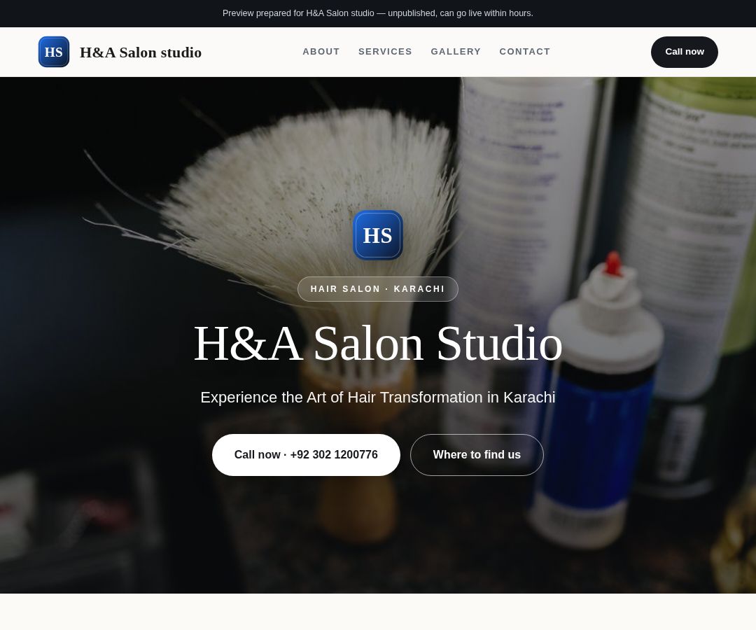H&A Salon studio