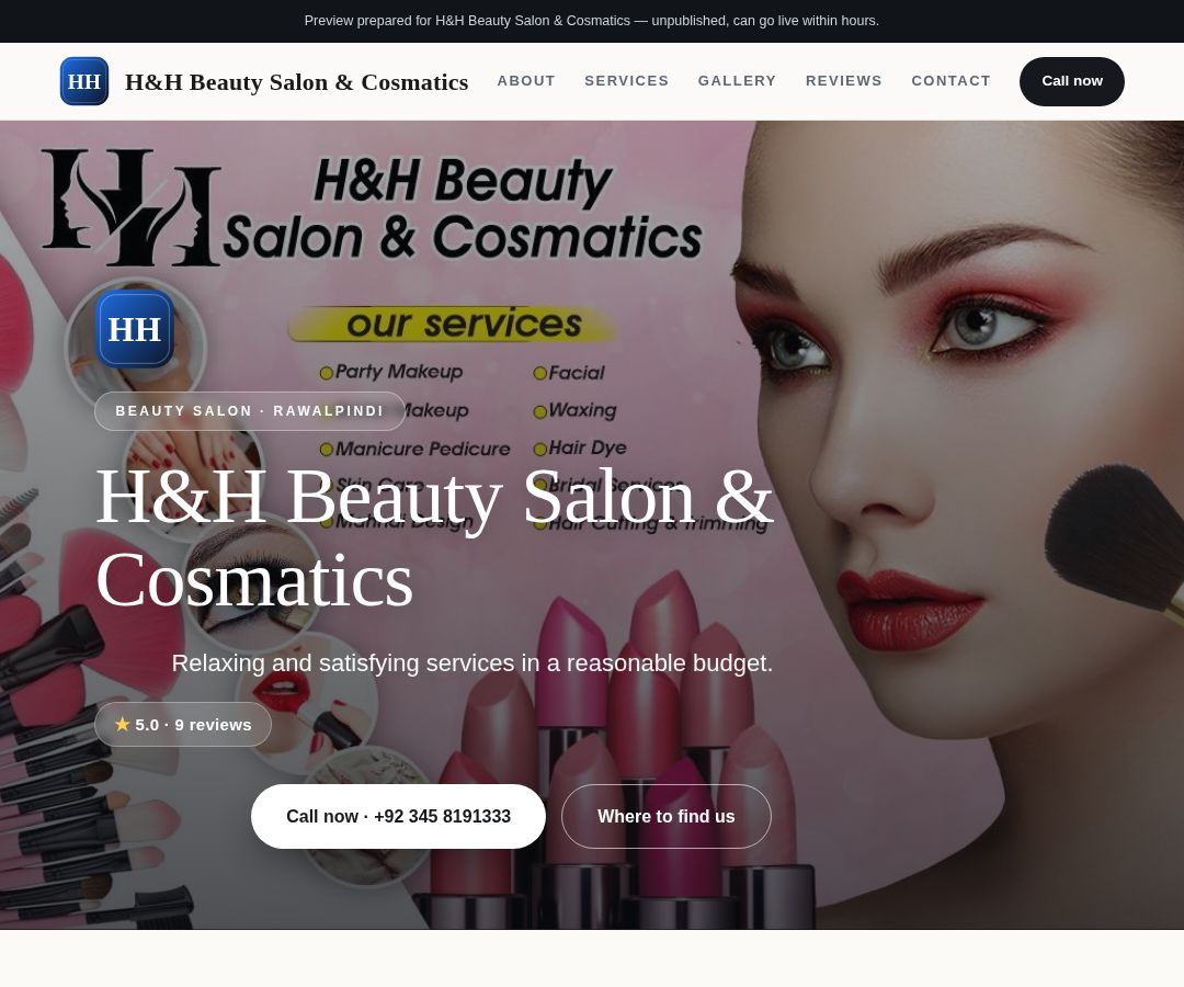 H&H Beauty Salon & Cosmatics