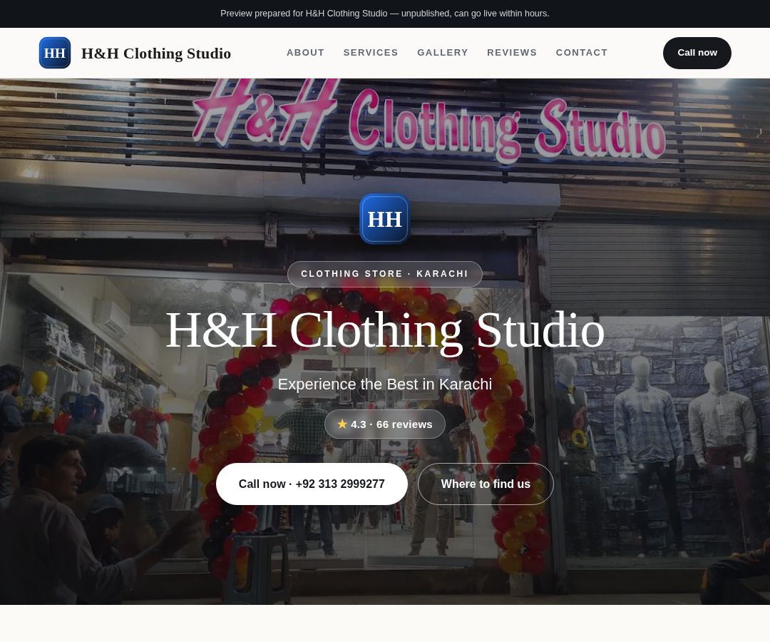 H&H Clothing Studio