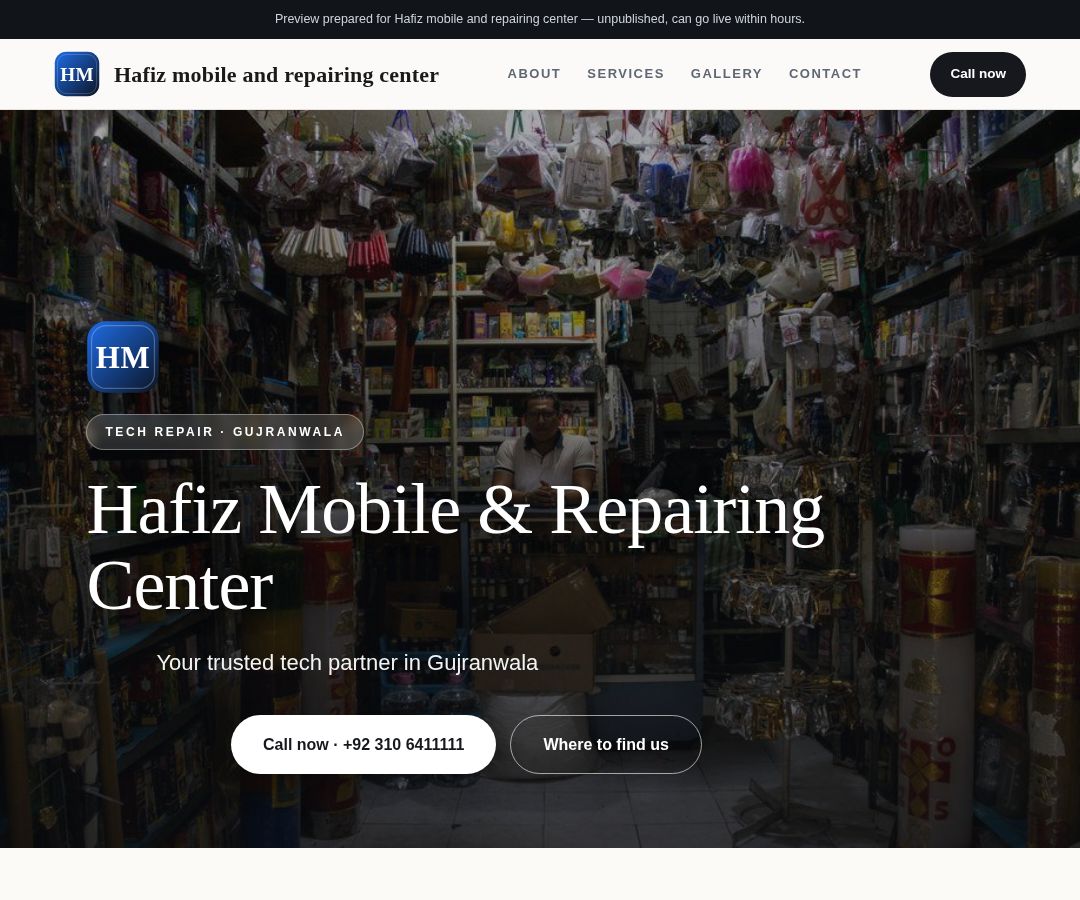 Hafiz mobile and repairing center
