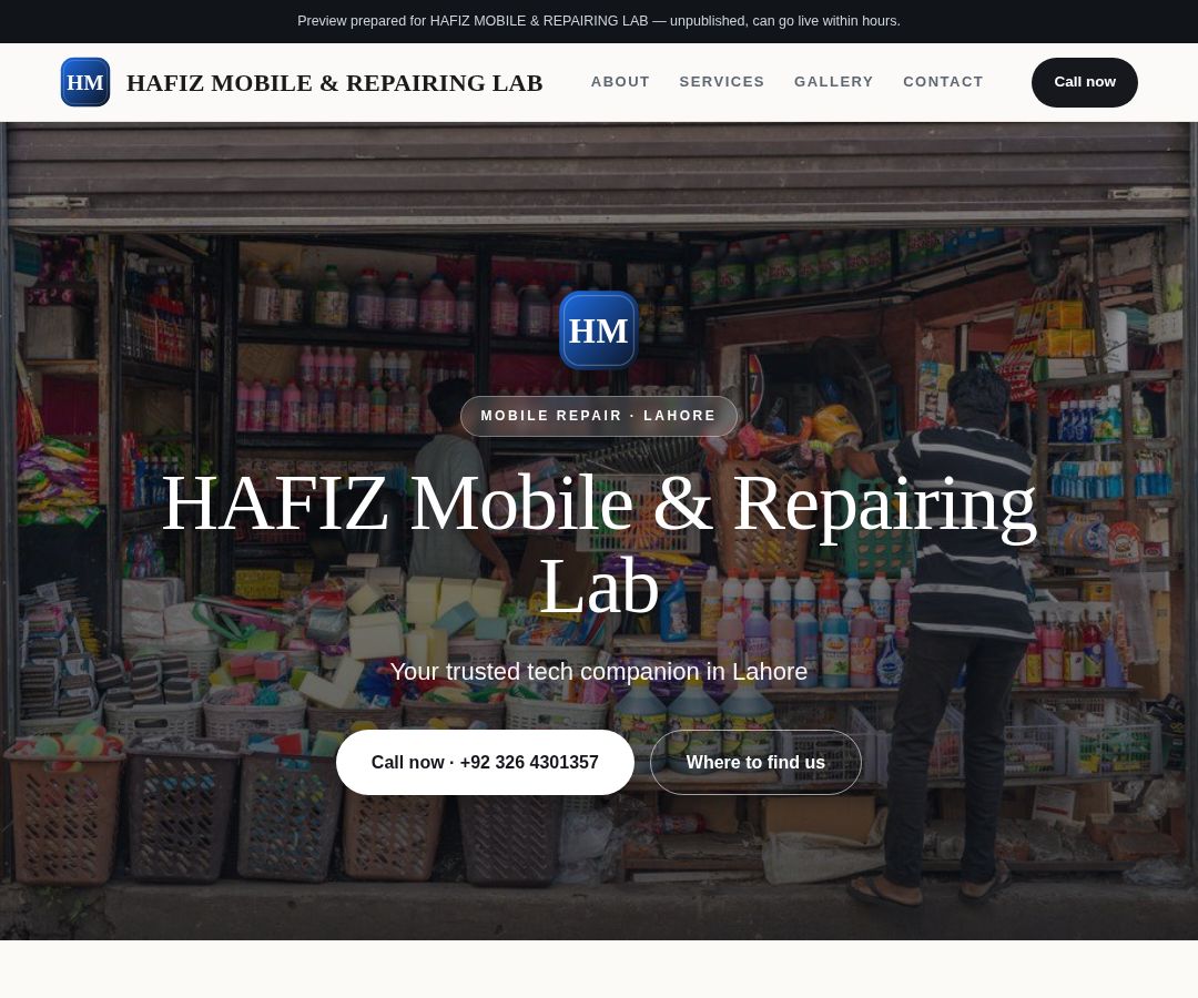 HAFIZ MOBILE & REPAIRING LAB